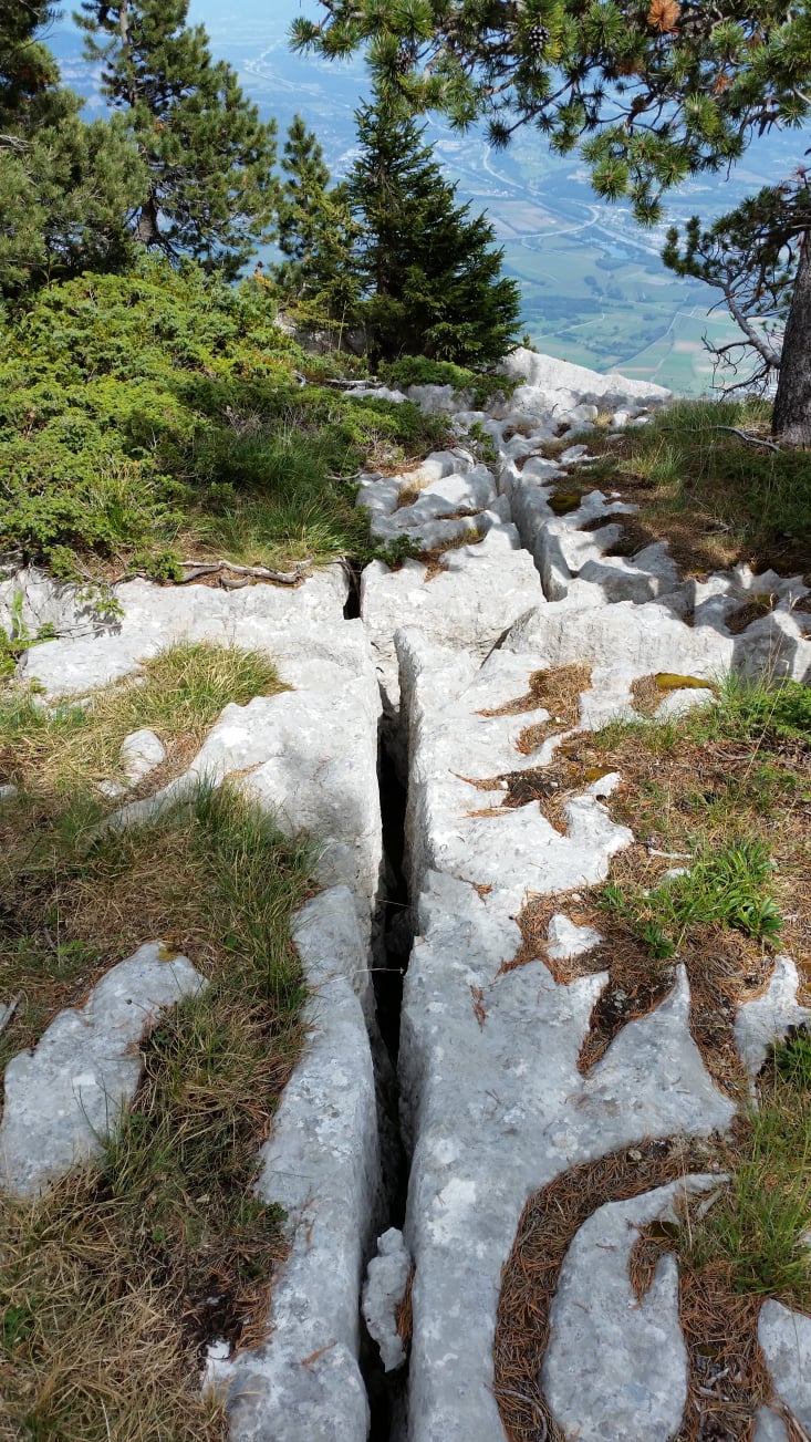 randonnée dans le  massif de la Chartreuse au Mont Granier  Pas des Barres 5
