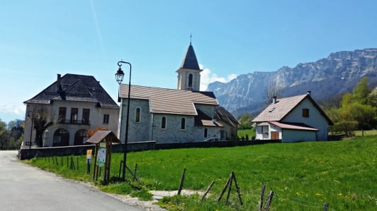 Parcours santé les Près Sainte Marie du Mont  randonnée dans le massif de la Chartreuse France
