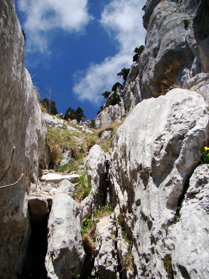 randonnée  le trou et passage de la Rousse   massif de la Chartreuse 