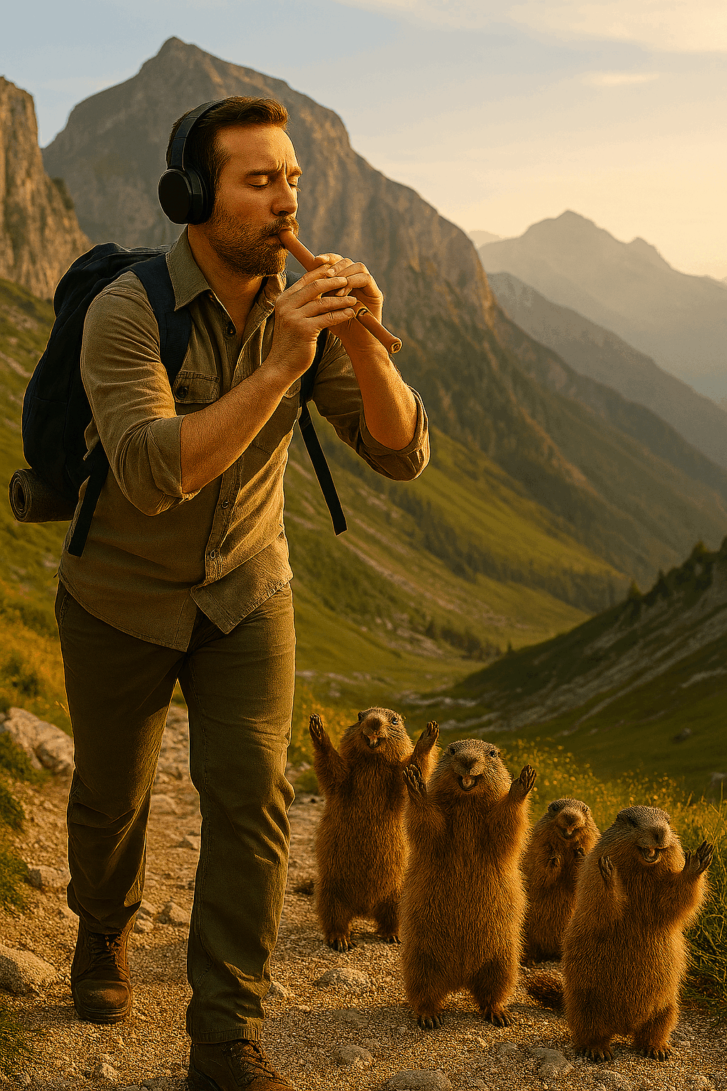 image générée par l'IA randonnée dans le massif de la Chartreuse page humoristique