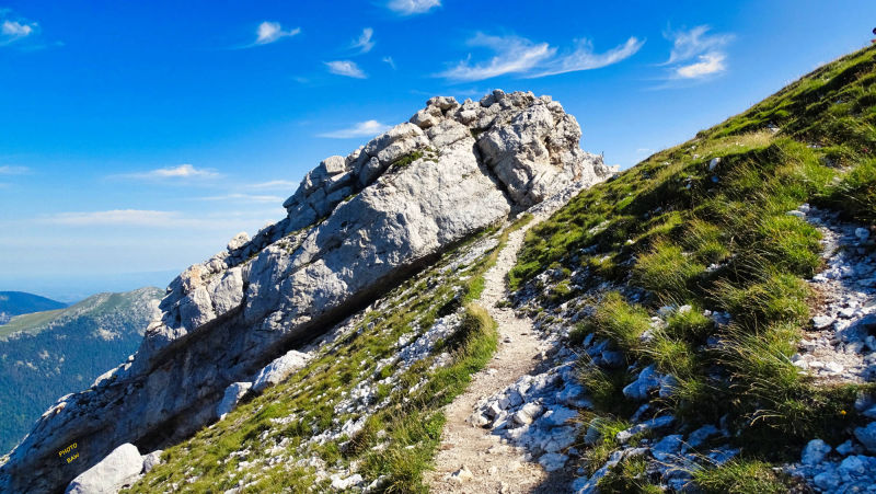 Chamechaude randonnée en Chartreuse le passage à câble