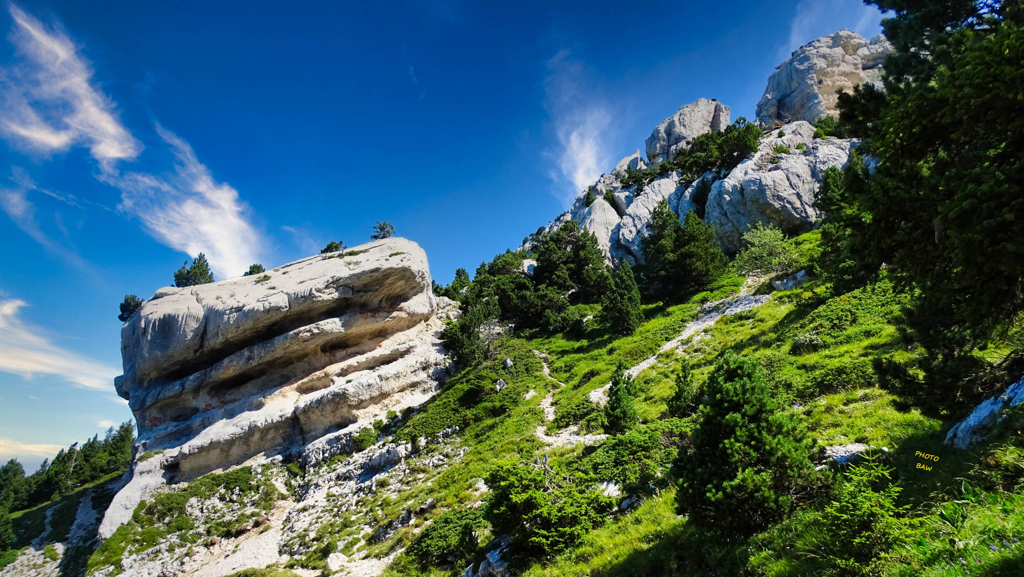 Chamechaude randonnée en Chartreuse le monolithe de la Folatière 