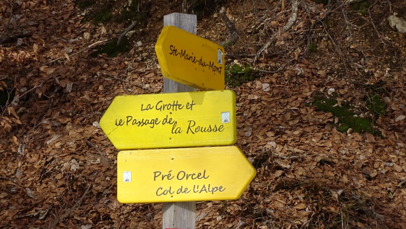 randonnée au pas et à la grotte de la Rousse massif de la Chartreuse