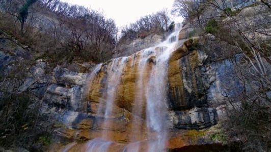 La cascade Teppes Cochon  randonnée massif de la Chartreuse France